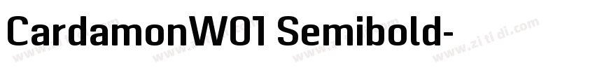CardamonW01 Semibold字体转换